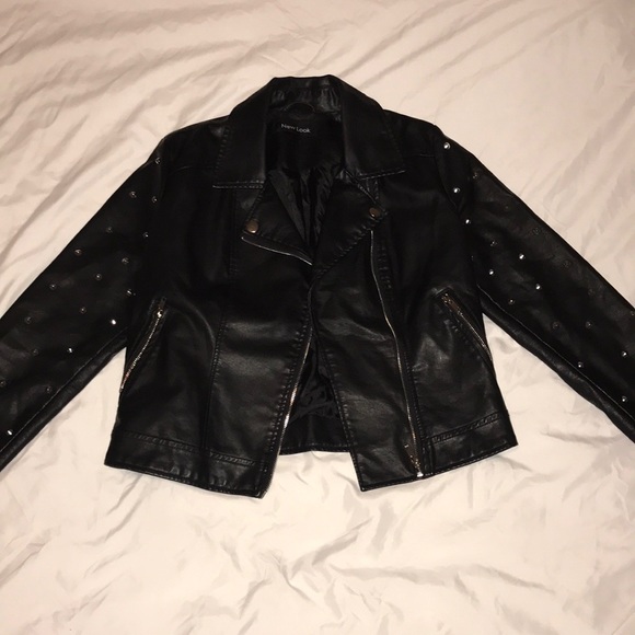 New Look Jackets & Blazers - Faux Leather Jacket with Studs